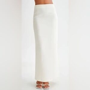 Mishka Cream Maxi Skirt